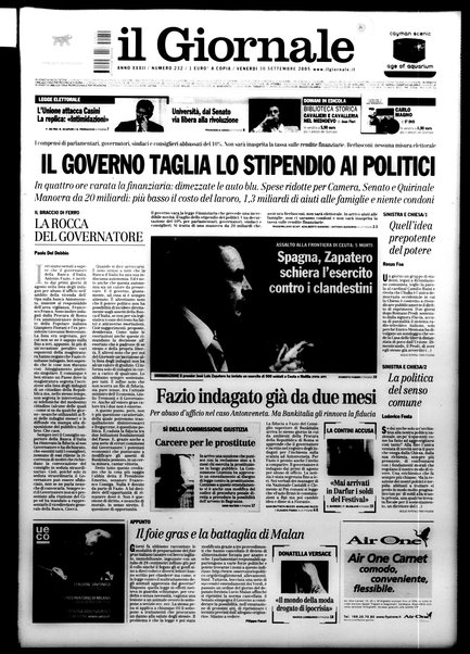 Il giornale : quotidiano del mattino